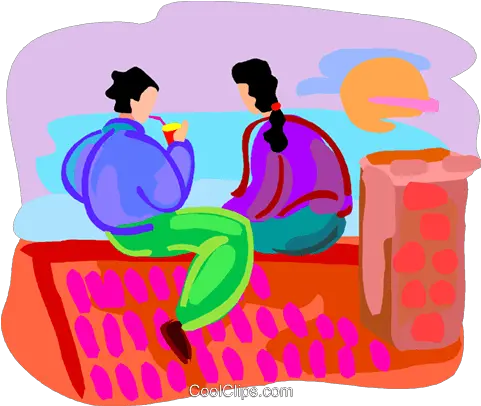 Two People Sitting Two People Sitting On Rooftop Png People Sitting Png png
