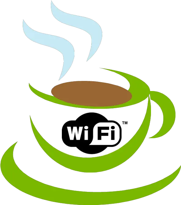 Greencuplogocoffee Cupfontgraphicsclip Cafe Wifi Coffee Logo Free Wifi Png Free Wifi Png