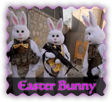 Easter Bunny Happy Easter Guns Png Easter Bunny Png