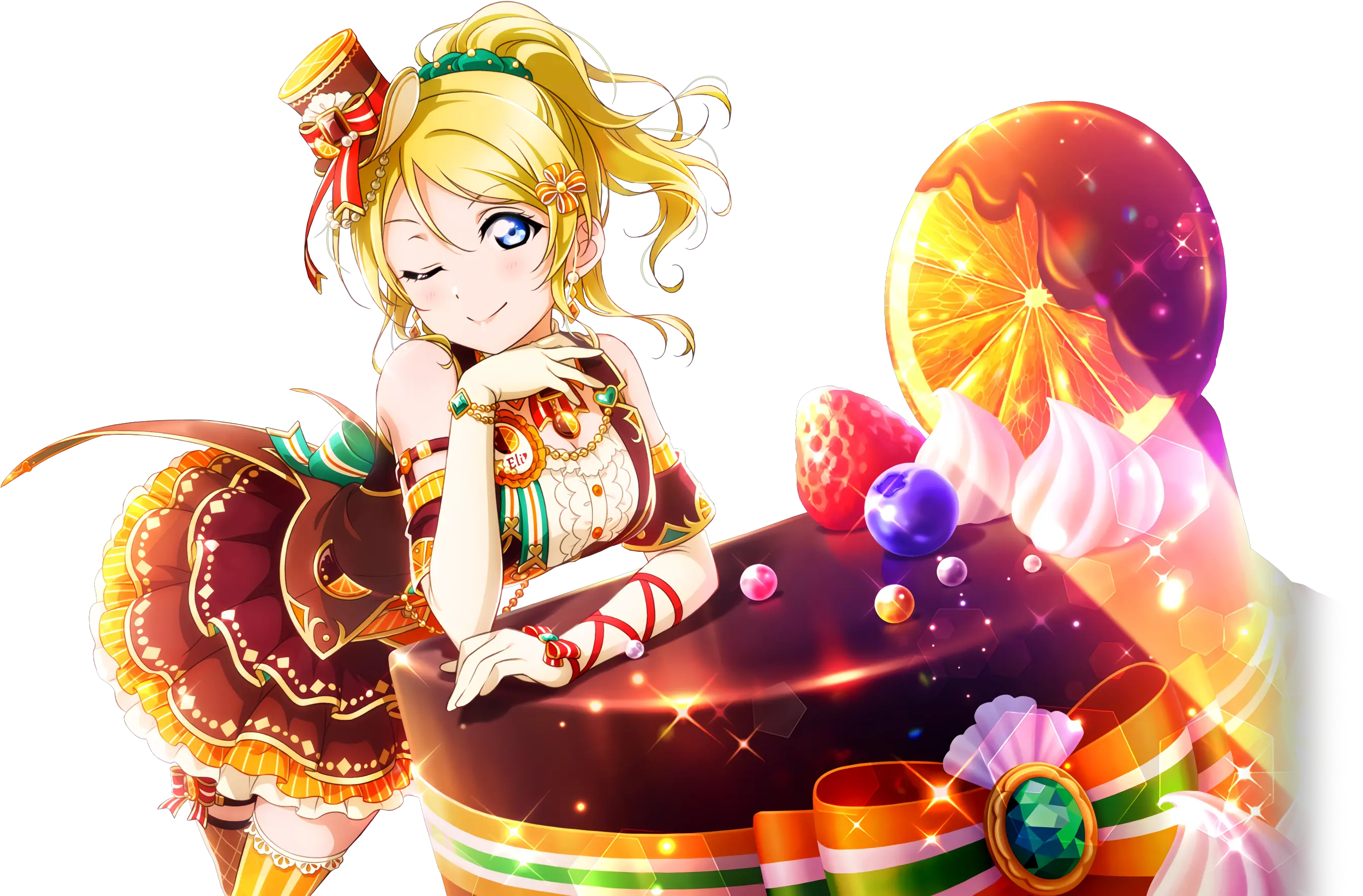 Ur Ayase Eli No Really Iu0027m Fine Sweets Deco Cards Eli Ayase All Stars Png Eli Ayase Transparent