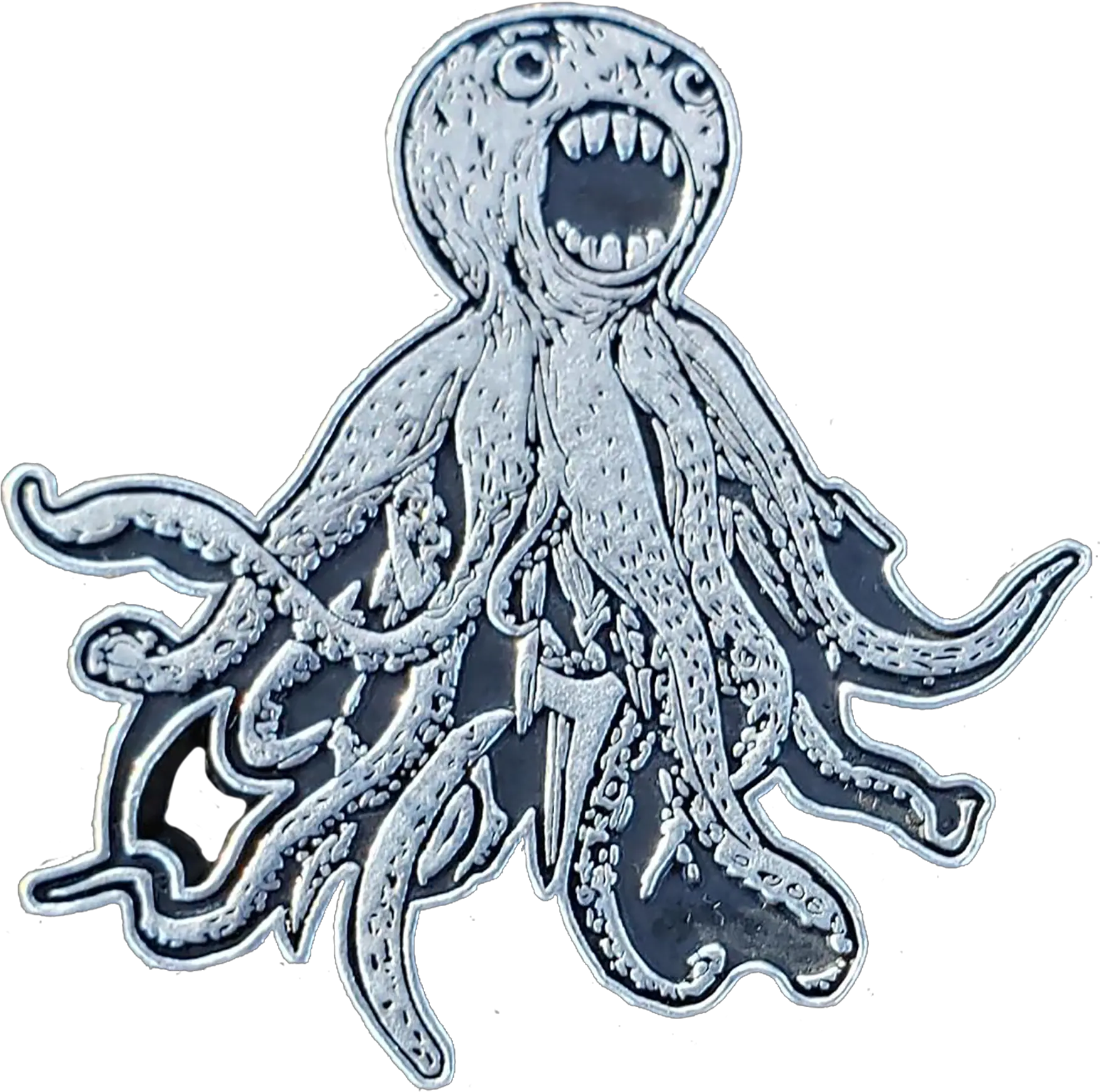 Octopus Logo Enamel Pin Illustration Png Octopus Logo