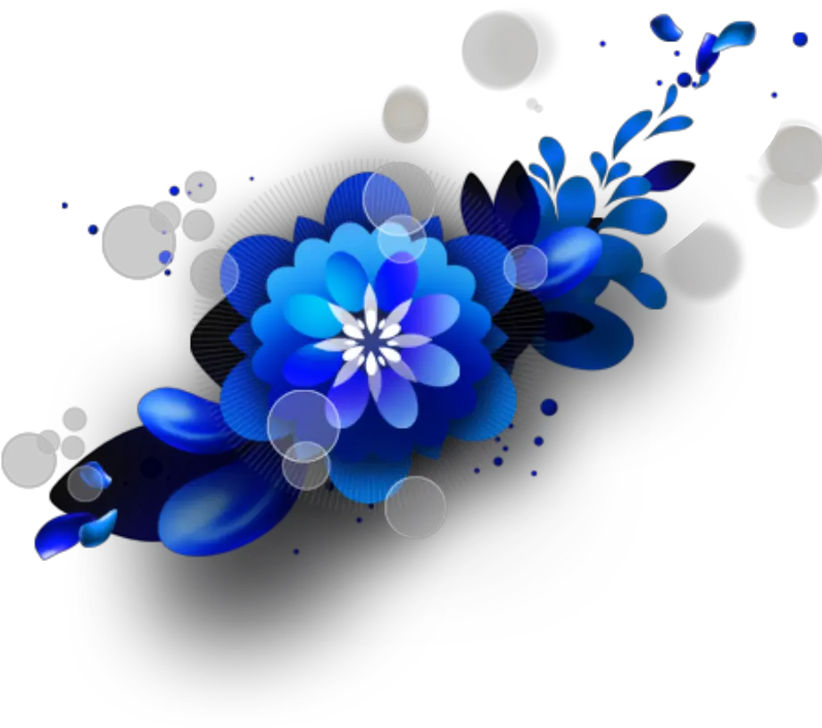 Floral Background Png Ftestickers Watercolor Flowers Background Blue Flowers Png Blue Flower Transparent Background