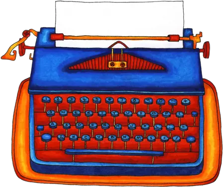 Ink Drawings U2014 Striped Aardvark Typewriter Png Typewriter Png