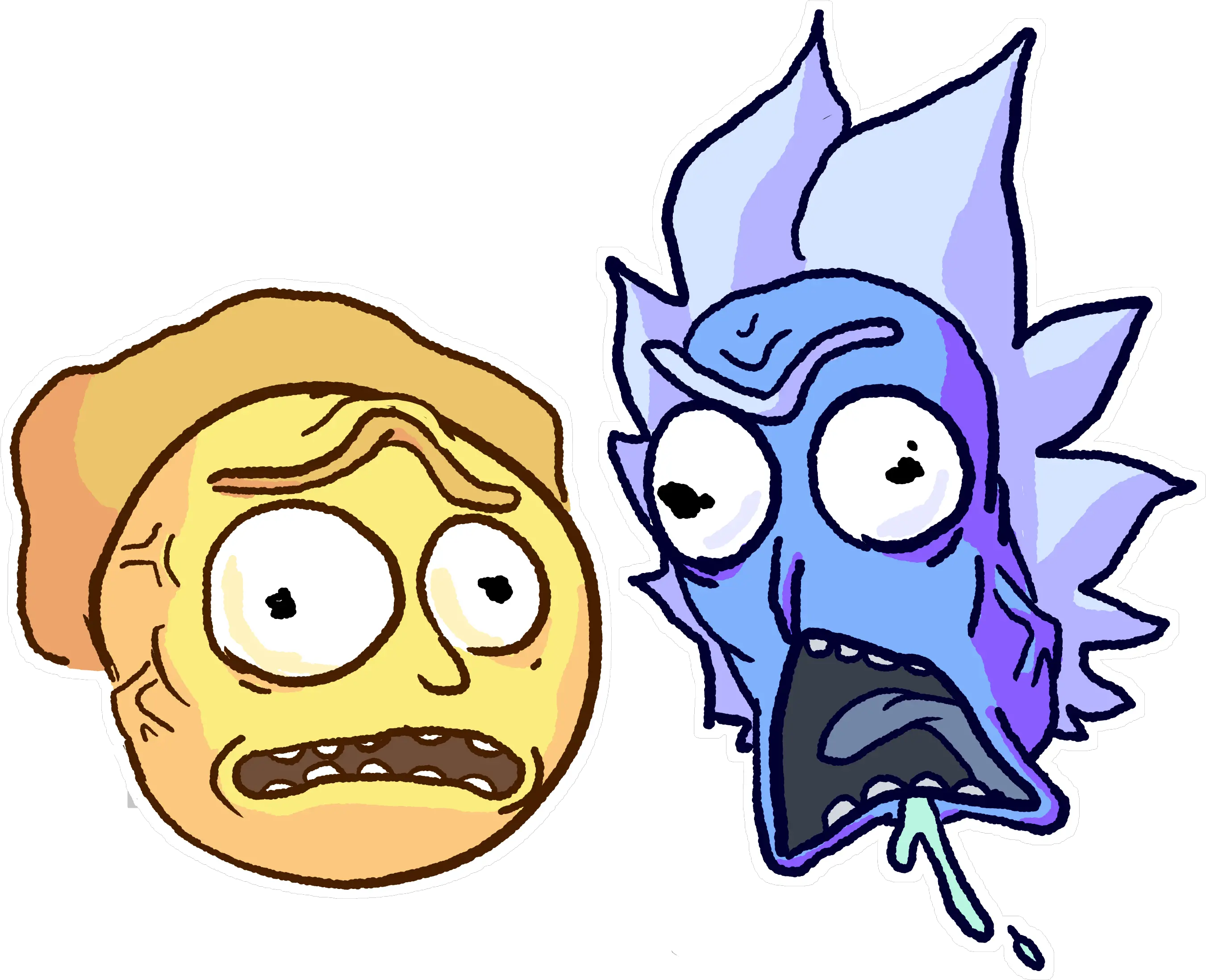 I Tried Drawing Cromulon Rick And Morty Rickandmorty Cromulon Rick And Morty Png Pickle Rick Face Png