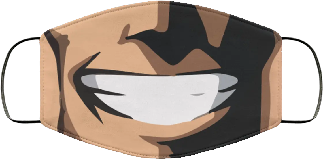 My Hero Academia All Might Anime Face Mask Rockatee Anime Mask My Hero Academia Png Anime Face Transparent