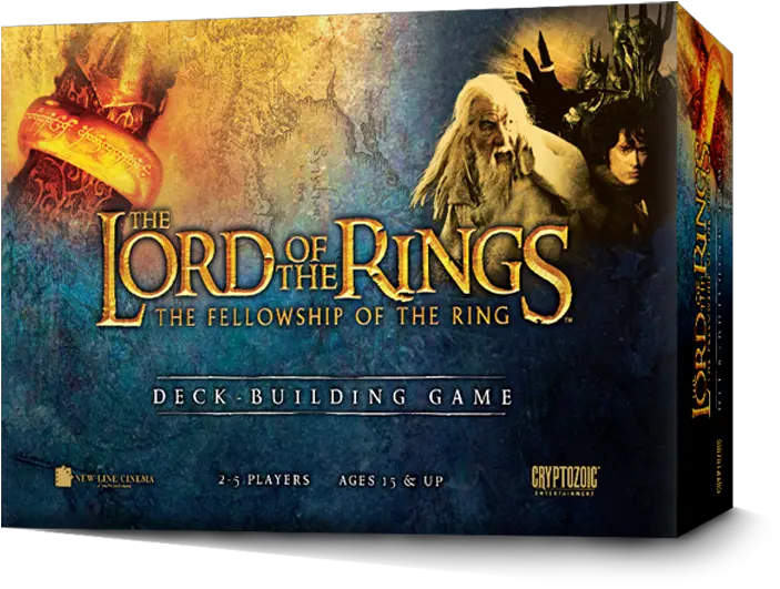 Across The Board Games Lord Of The Rings Fellowship Of The Ring Deck Building Game Png Lord Of The Ring Logo
