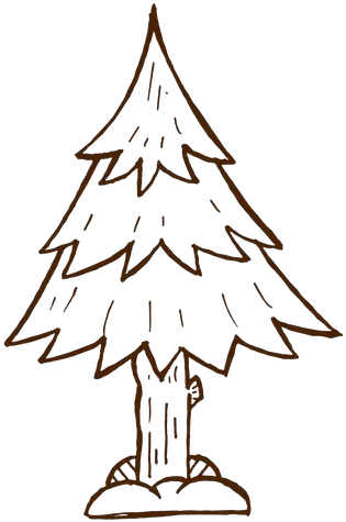Hand Drawn Pine Tree Icon Transparent Png U0026 Svg Vector File Hand Drawn Pine Tree Tree Line Png