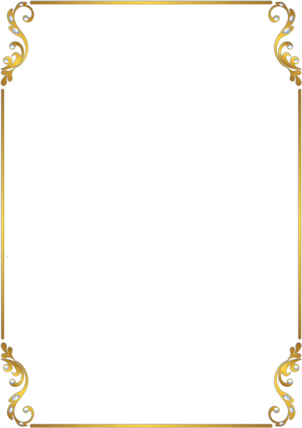 Transparent Medical Border Clipart Golden Frame Border Png png