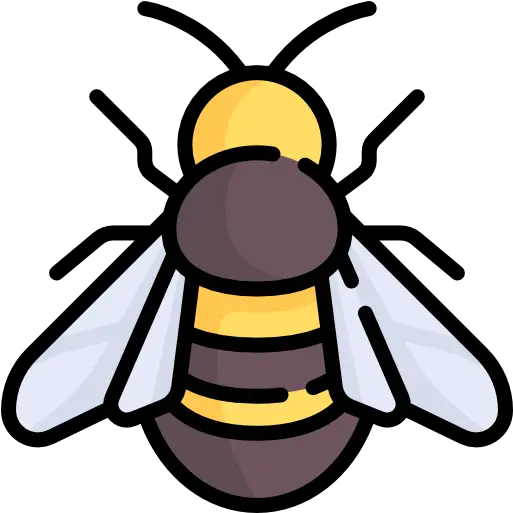 Free Icon Honigbiene Clipart Schwarz Weiß Png Bumblebee Icon