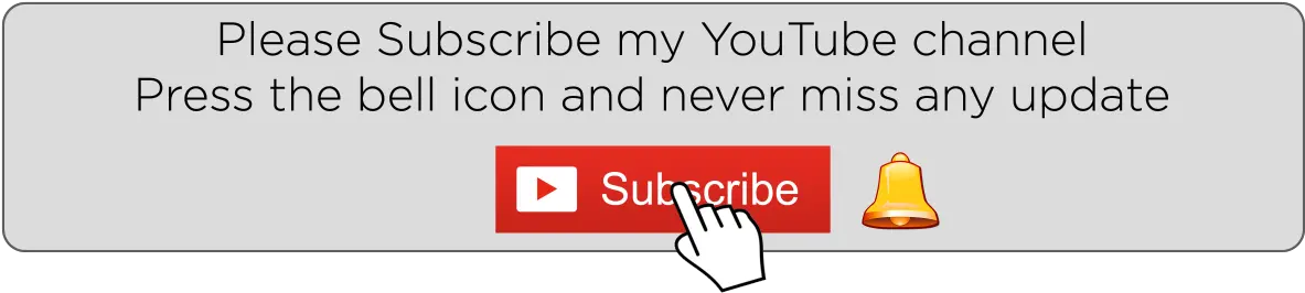 Subscribe Button With Bell Icon Transparent png