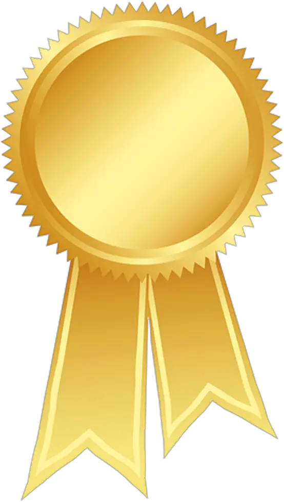 Prize Ribbon Yellow Clipart Gold Certificate Ribbon Award png