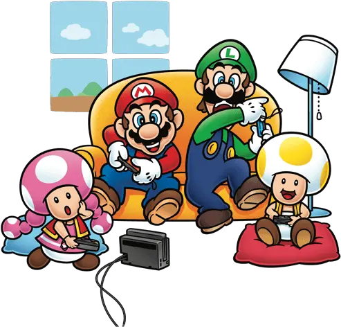 New Super Mario Bros U Deluxe For The Nintendo Switch Mario And Luigi Playing Switch Png Mario Buddy Icon