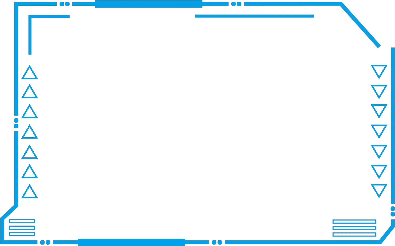 Transparent Tech Border Png Futuristic Border Design Png png