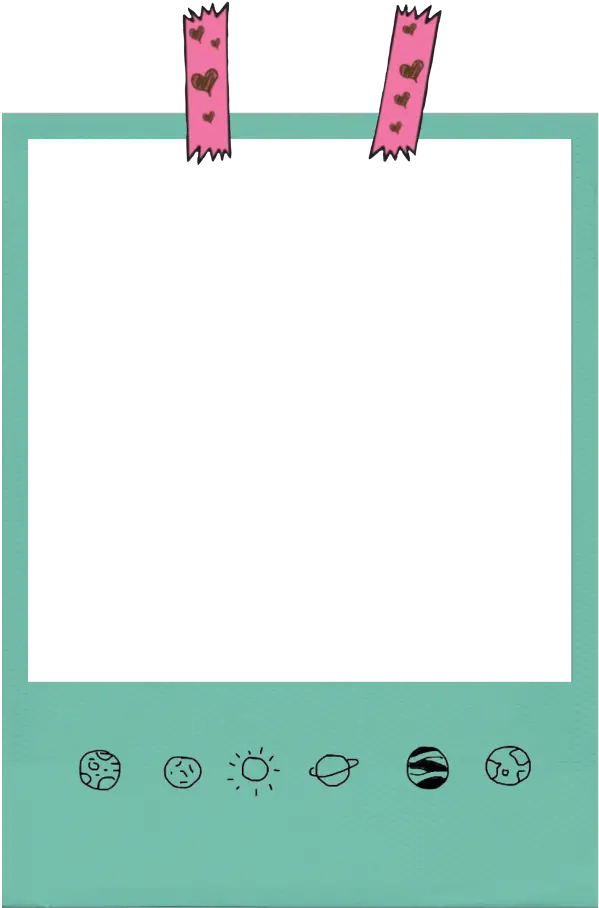 polaroid aesthetic pastel frame pictureframe clips Aesthetic Pastel Polaroid Frame png
