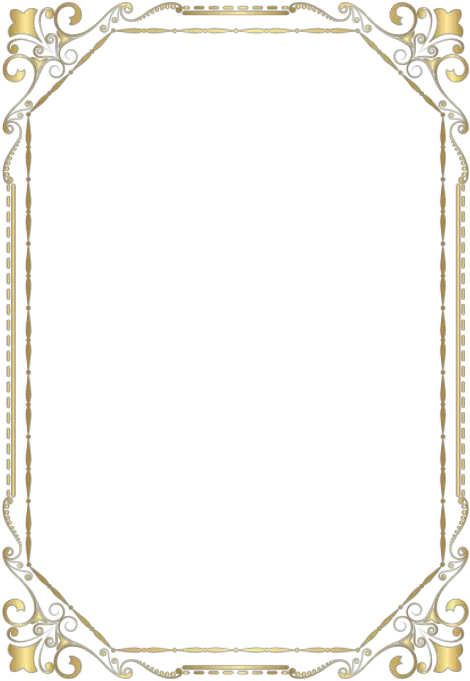 Free Png Border Frame Golden Png Images Transparent Certificate Border A4 Png png