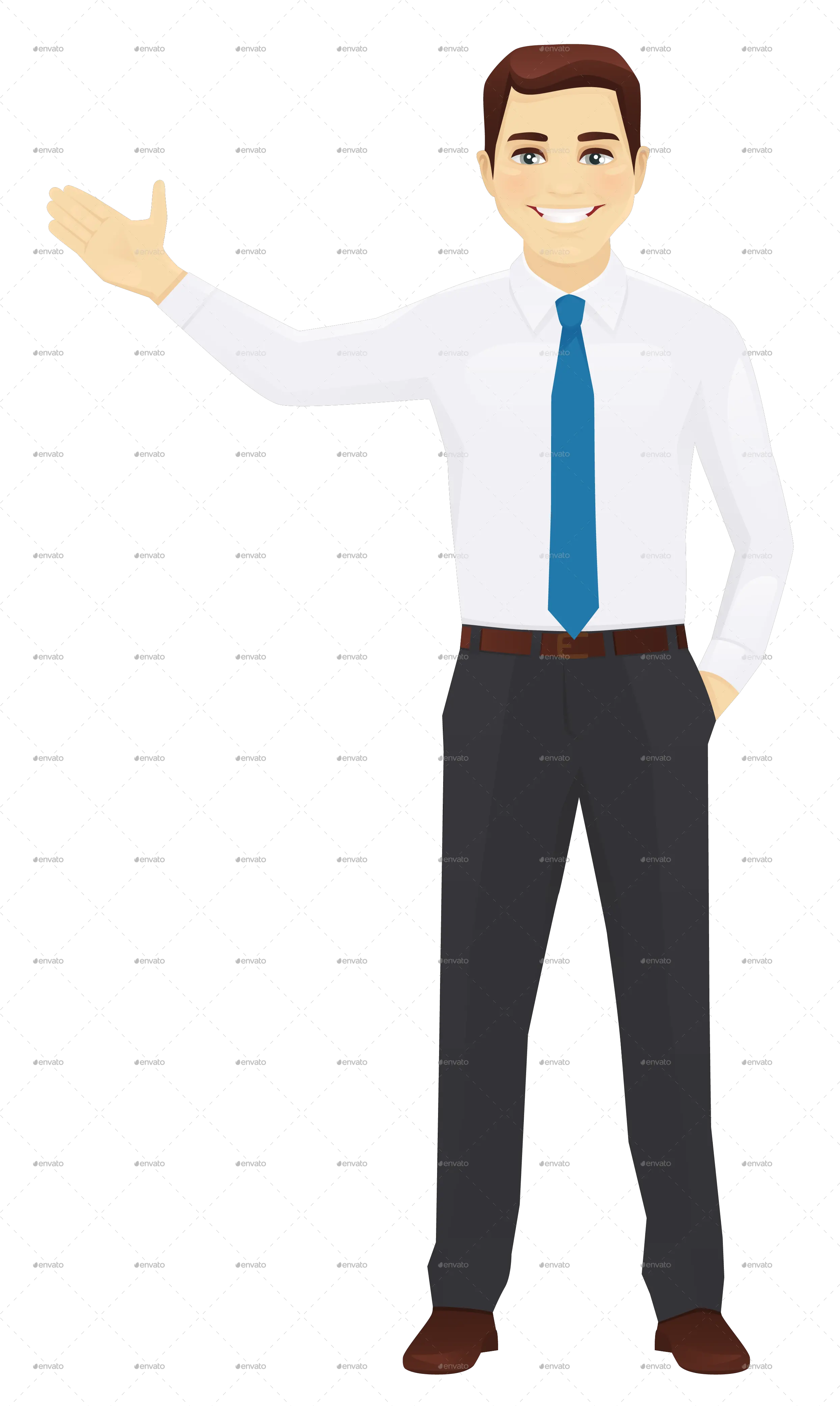Vector Office Man Standing Professional Business Man Images Png png
