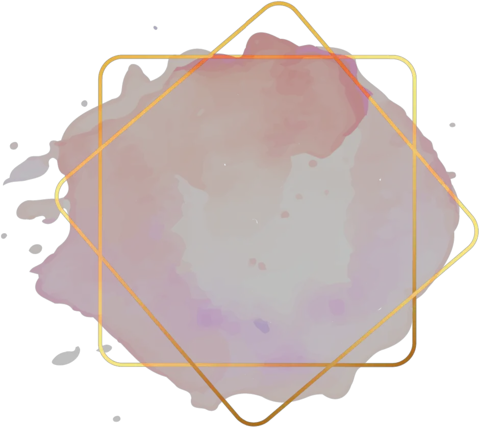 ftestickers watercolor brushstroke frame golden Watercolor Brush Stroke Frame Png png