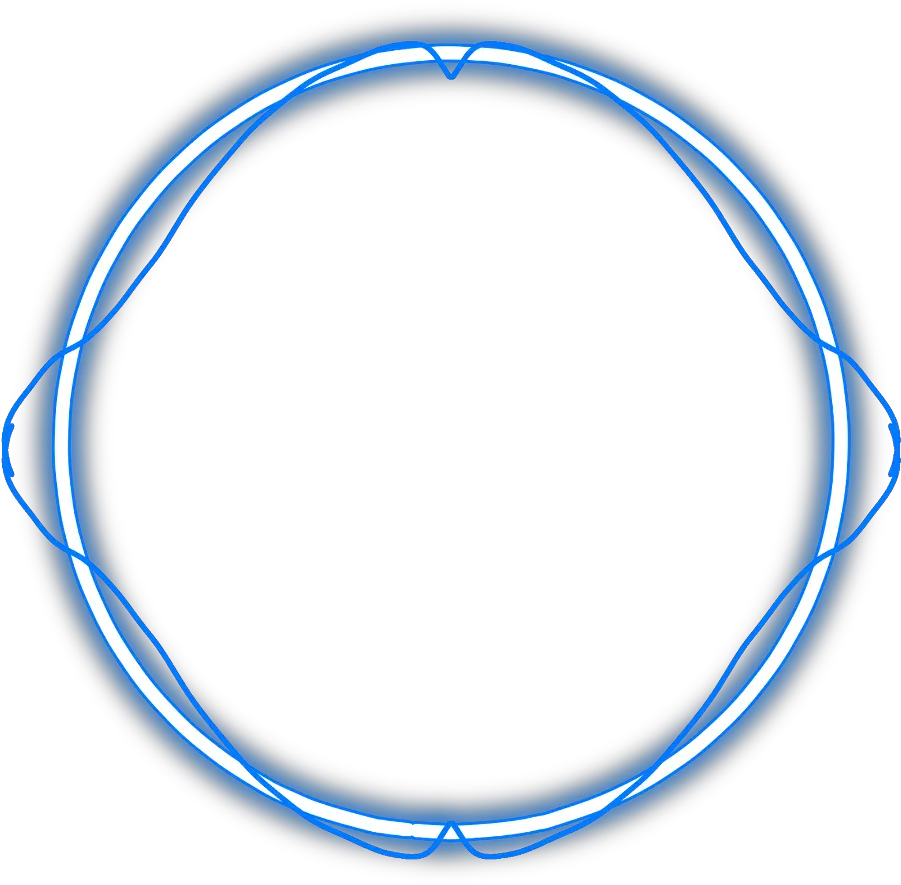 neon round blue freetoedit circle frame border Blue Neon Circle Png png