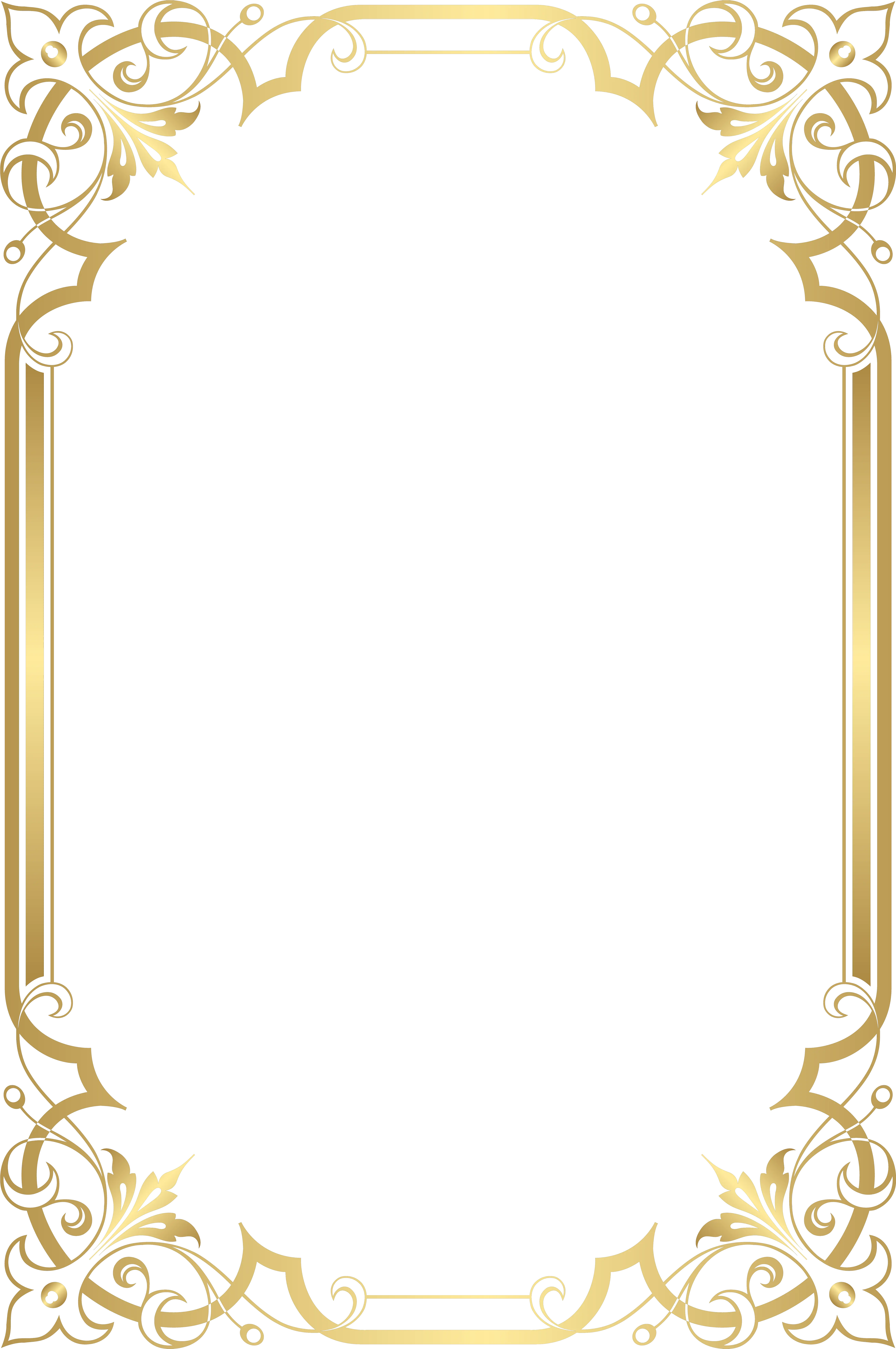 Photographic Frame Paper Border Transparent Film Clipart Gold Fancy Border Png png