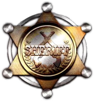 Download Sheriff Star Transparent Background Png Image With Solid Sheriff Badge Icon