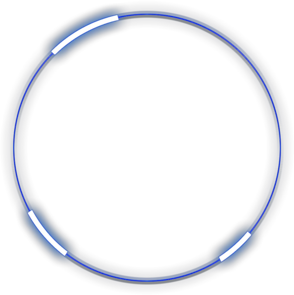 neon round blue freetoedit circle frame border Blue Circle Png Transparent png