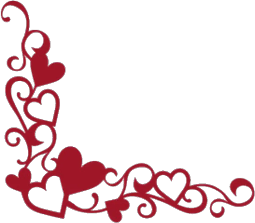 Transparent Hearts Border Clipart Transparent Heart Corner Border png