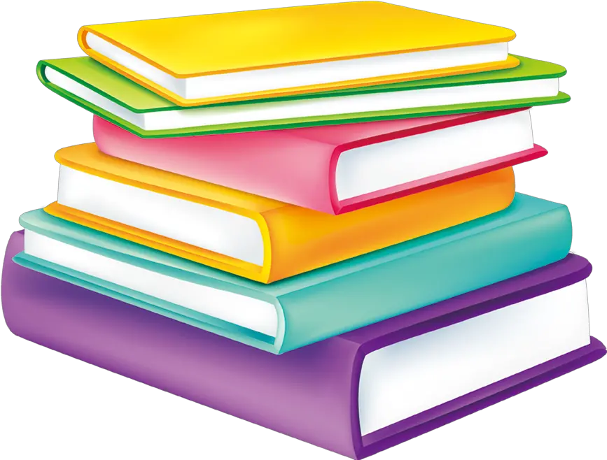 Stacked Color Together Cartoon Watercolor Book Books Transparent Background Books Clipart png