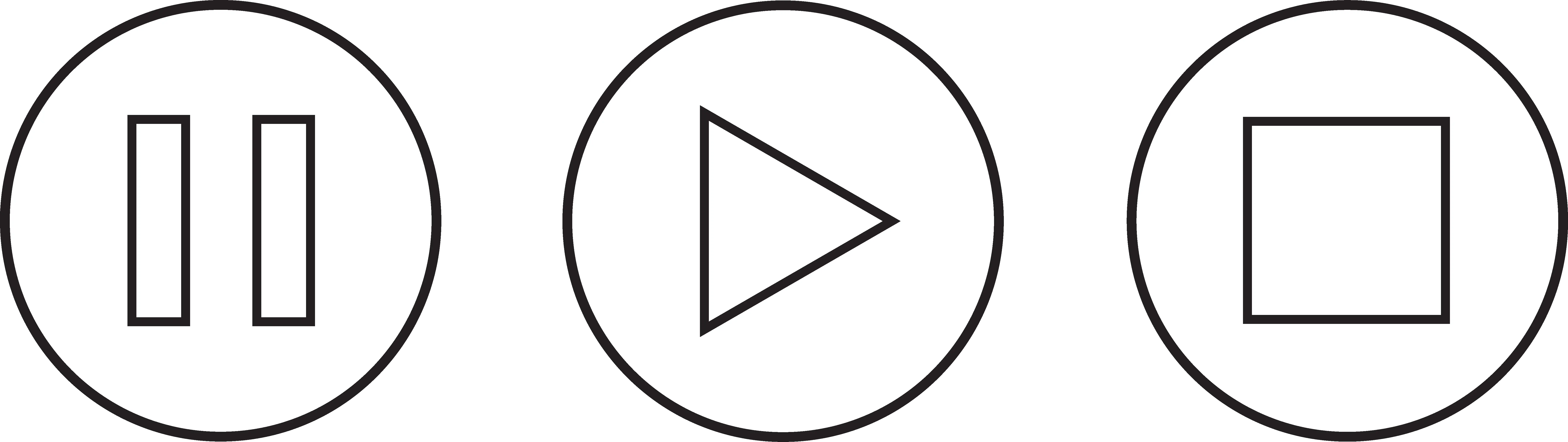 Play Pause Button Play Stop Pause Button Png png