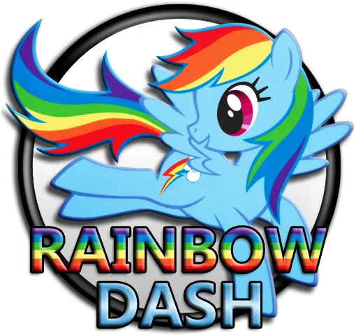 My Little Pony Rainbow Logo For Kids My Little Pony Rainbow Dash Words Png My Little Pony Logo