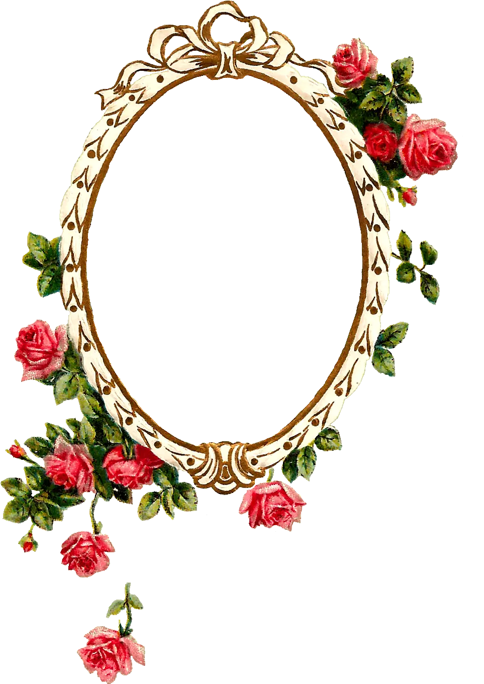 Transparent Oval Frame Png Oval Flower Frame Png png