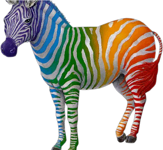 Other Clipart Colorful Zebra Rainbow Zebra Png Stand Out From The Crowd Zebra Zebra Png