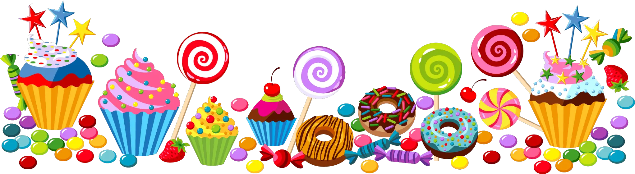 Transparent Sprinkles Border Png Candy Border Clipart png