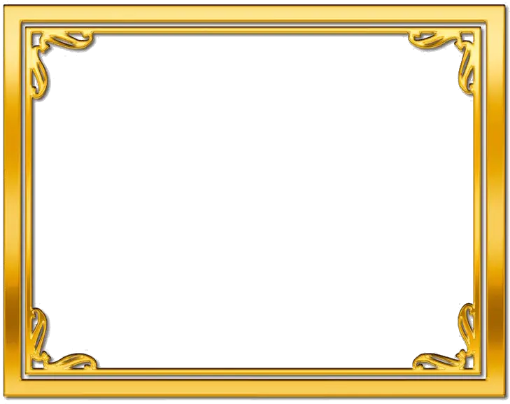 Golden Frame Transpa Image1 Peoplepng Com Certificate Frame Design Png png