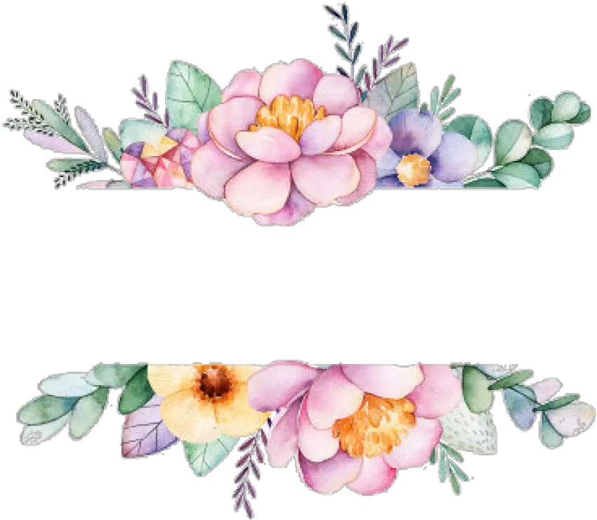 Free Png Download Watercolor Flowers Frame Png Images Transparent Background Flower Frame Png png