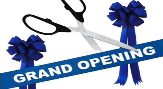 Download Hd Ribbon Transparent Png Image Nicepngcom Grand Opening Blue Png Grand Opening Png