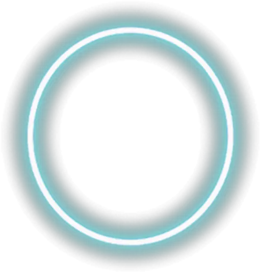 blue circle neon Circle png
