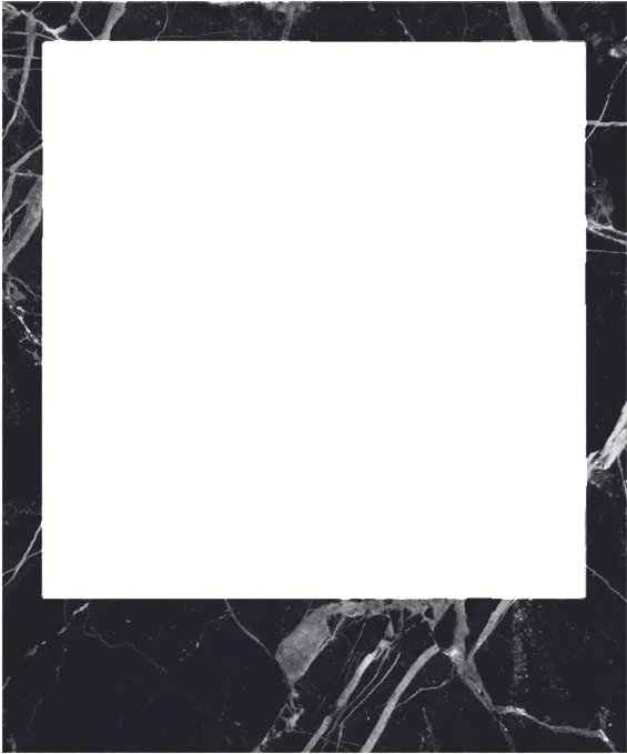 aesthetic marble frame polaroid pictureframe freetoedit Black Polaroid Frame png