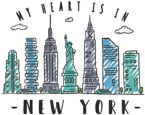 Transparent Png Svg Vector File New York Sticker Png New York Skyline Silhouette Png