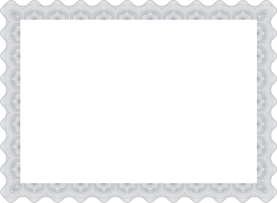 Transparent Certificate Border Design Png Free Blue Certificate Border png