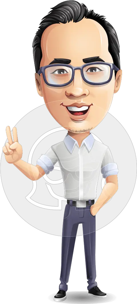Cartoon Chinese Man Vector Character Vector Cartoon Man png