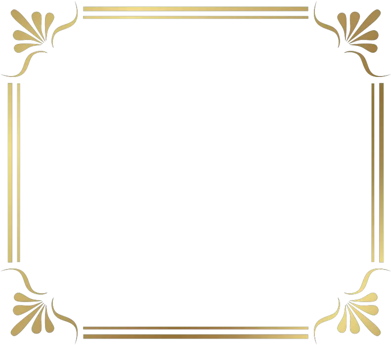 Transparent Fantasy Border Png Gold Page Border Png png