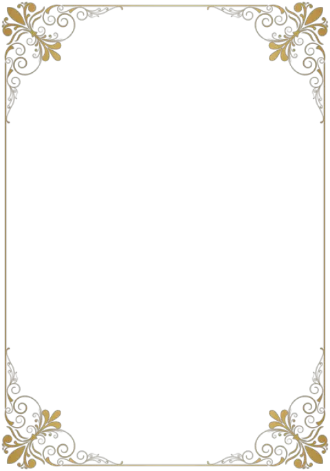 Transparent Gold Frame Border Png Border Design Clipart Png png