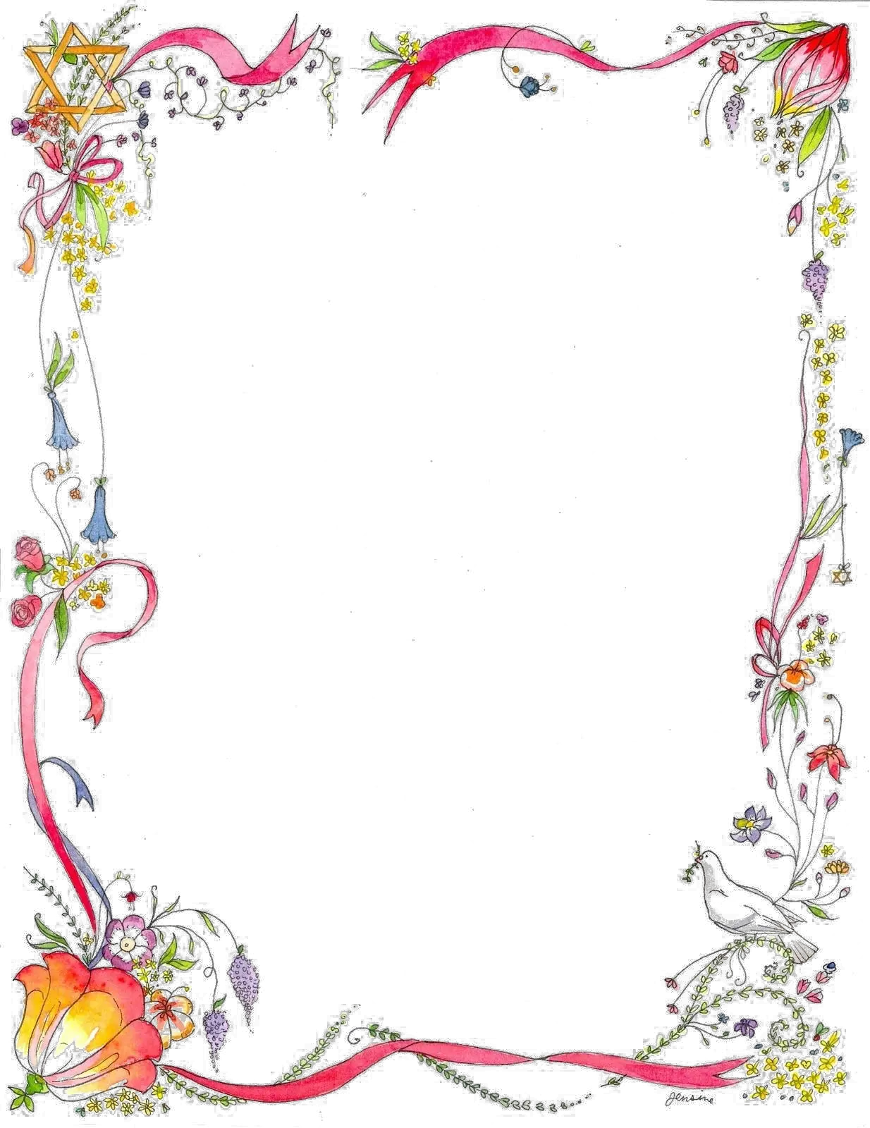 Floral Border Designs Png Free Image Download Page Border png
