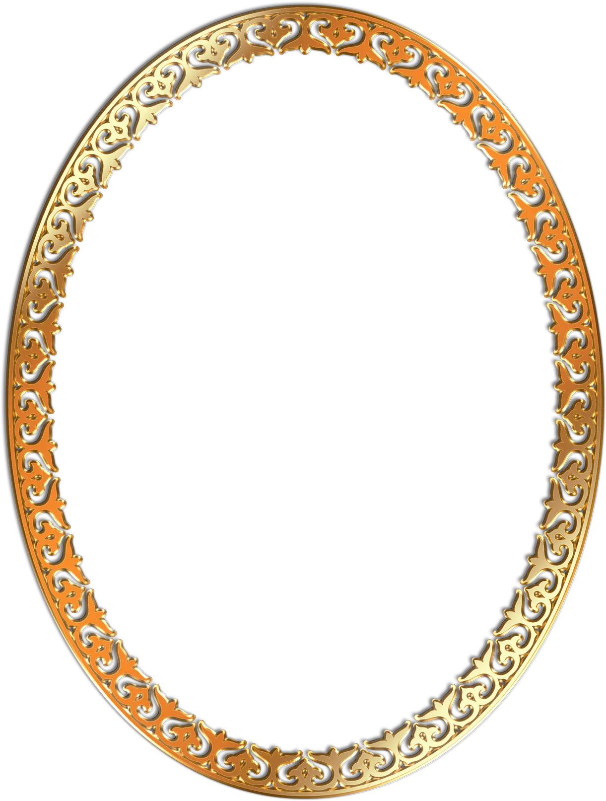 Transparent Round Frame Clipart Golden Oval Frame Png png