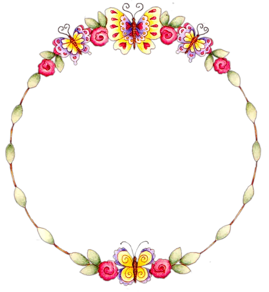 Floral Round Frame Transparent Background Clipart Frame Transparent Background png