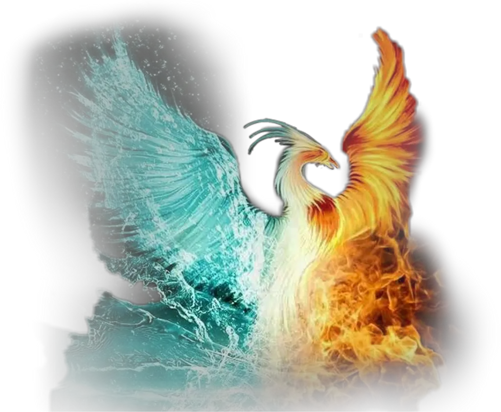scphoenix phoenix ice fire iceandfire flame fire Phoenix Fire Blue And Red png