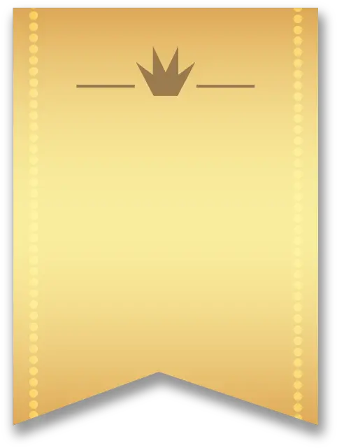 Golden Ribbon Ribbon Banner Vertical With Single Wedge Vertical Ribbon Banner Png png