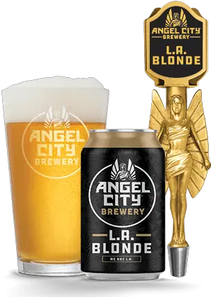 La Blonde Angel City Brewery Beer Glassware Png Beer Pilsner Icon