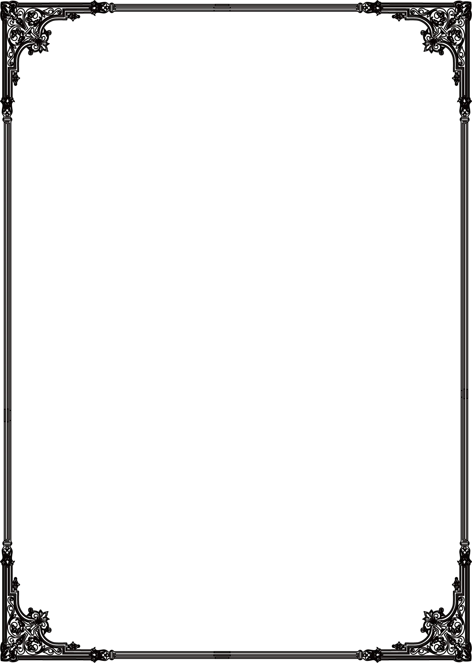 Flat Frame Grunge Black Free Png Hq Clipart Black Frame Png png