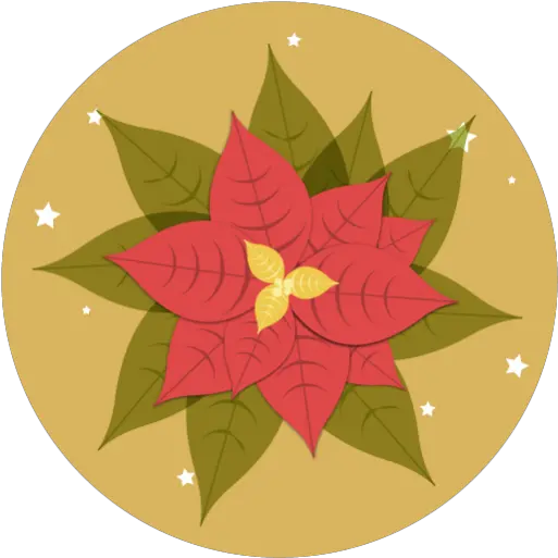 Christmas Leaves Flowers Free Icon Of Poinsettia Png Poinsettia Icon Png